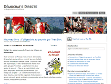 Tablet Screenshot of democratiedirecte.fr
